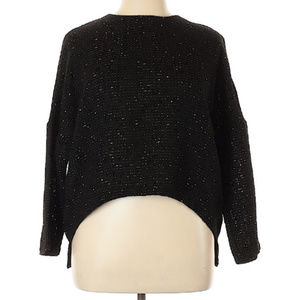 Zara Basic Black Long Sleeve Blouse
